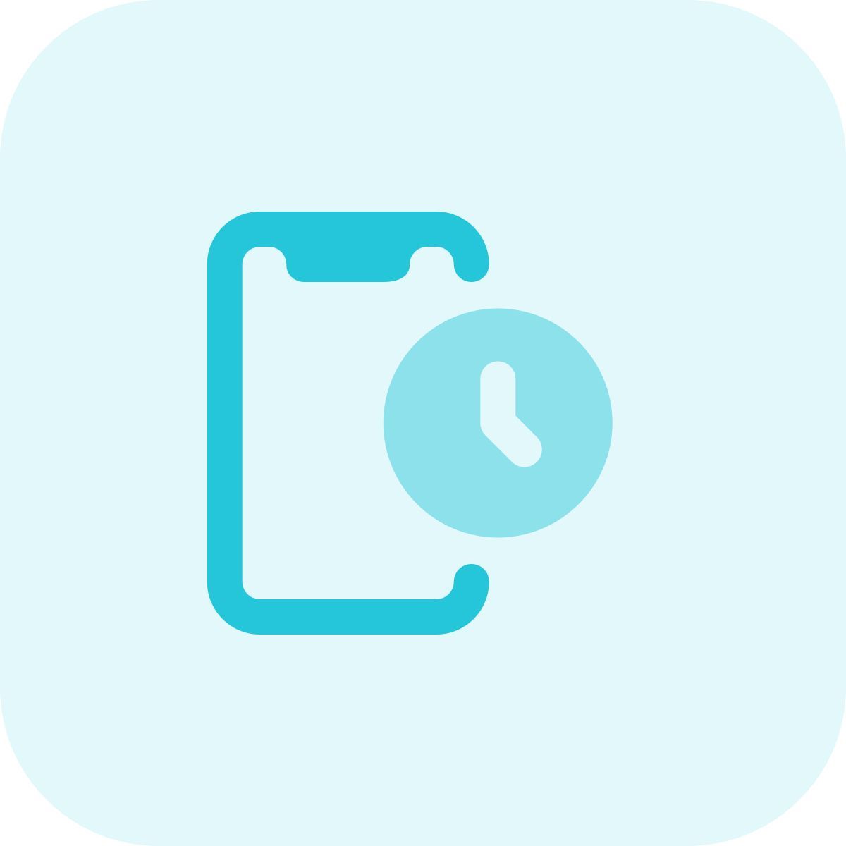 smartphone in standby mode icon