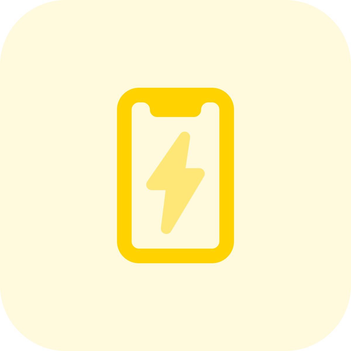 charging smartphone icon