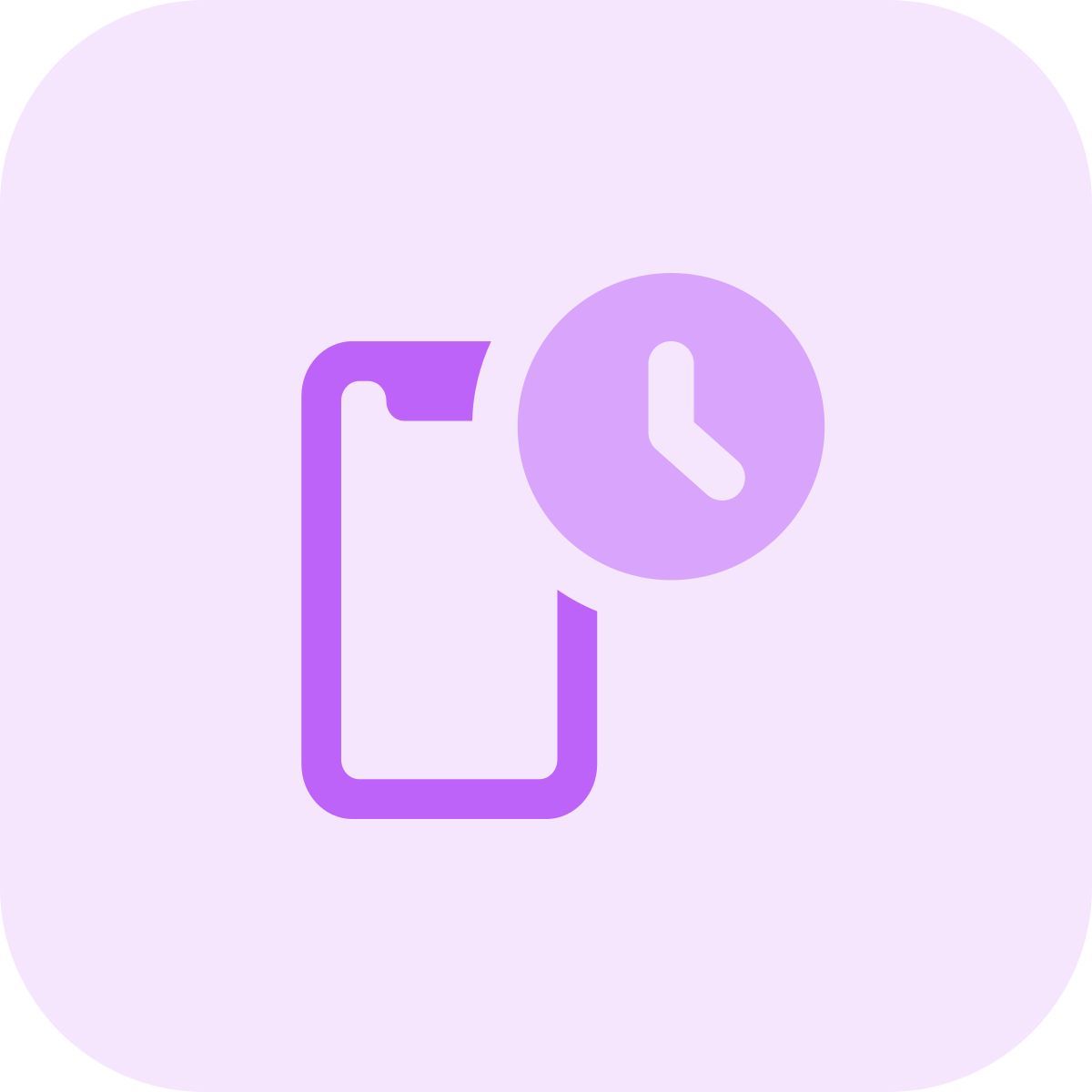 mobile timer icon