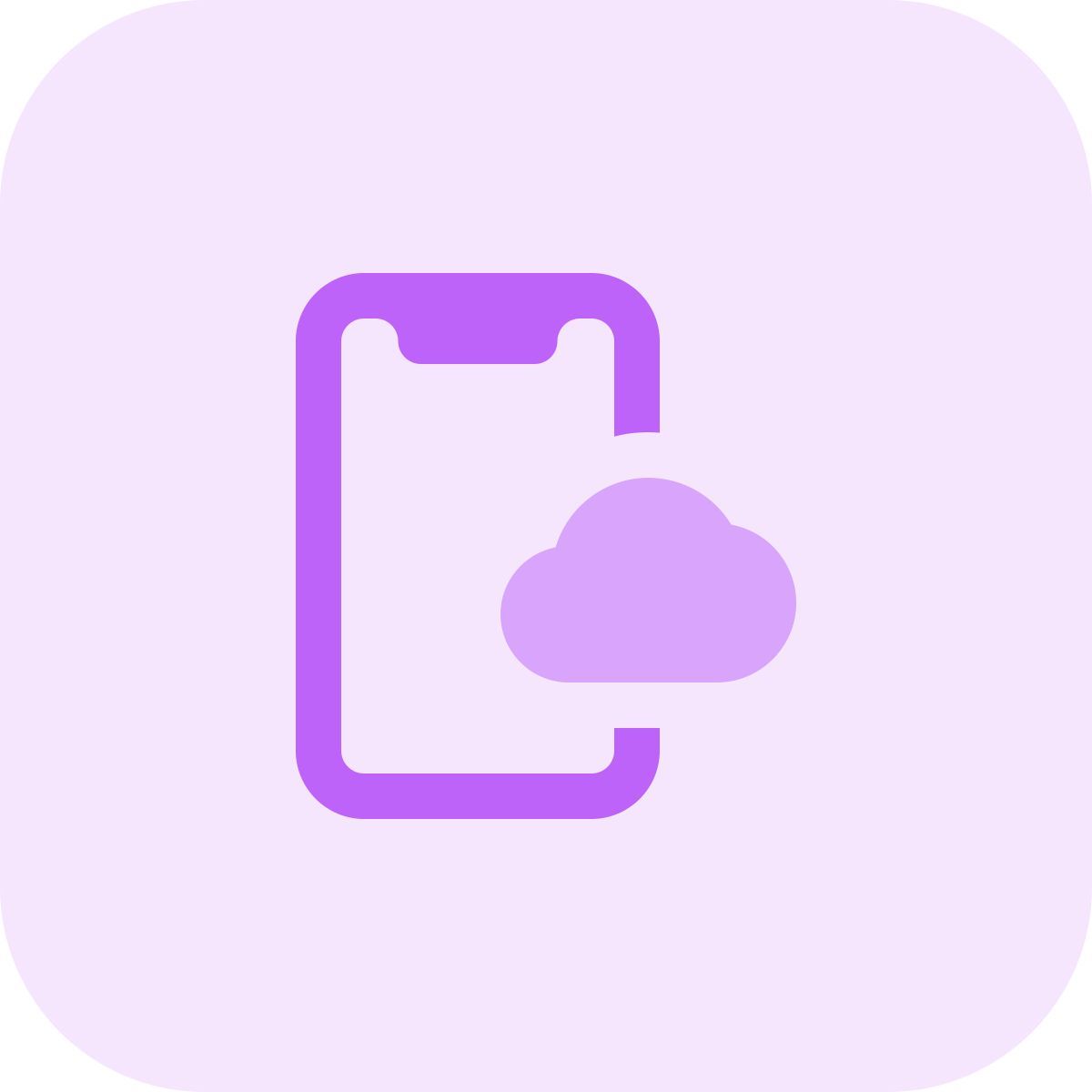 mobile cloud icon