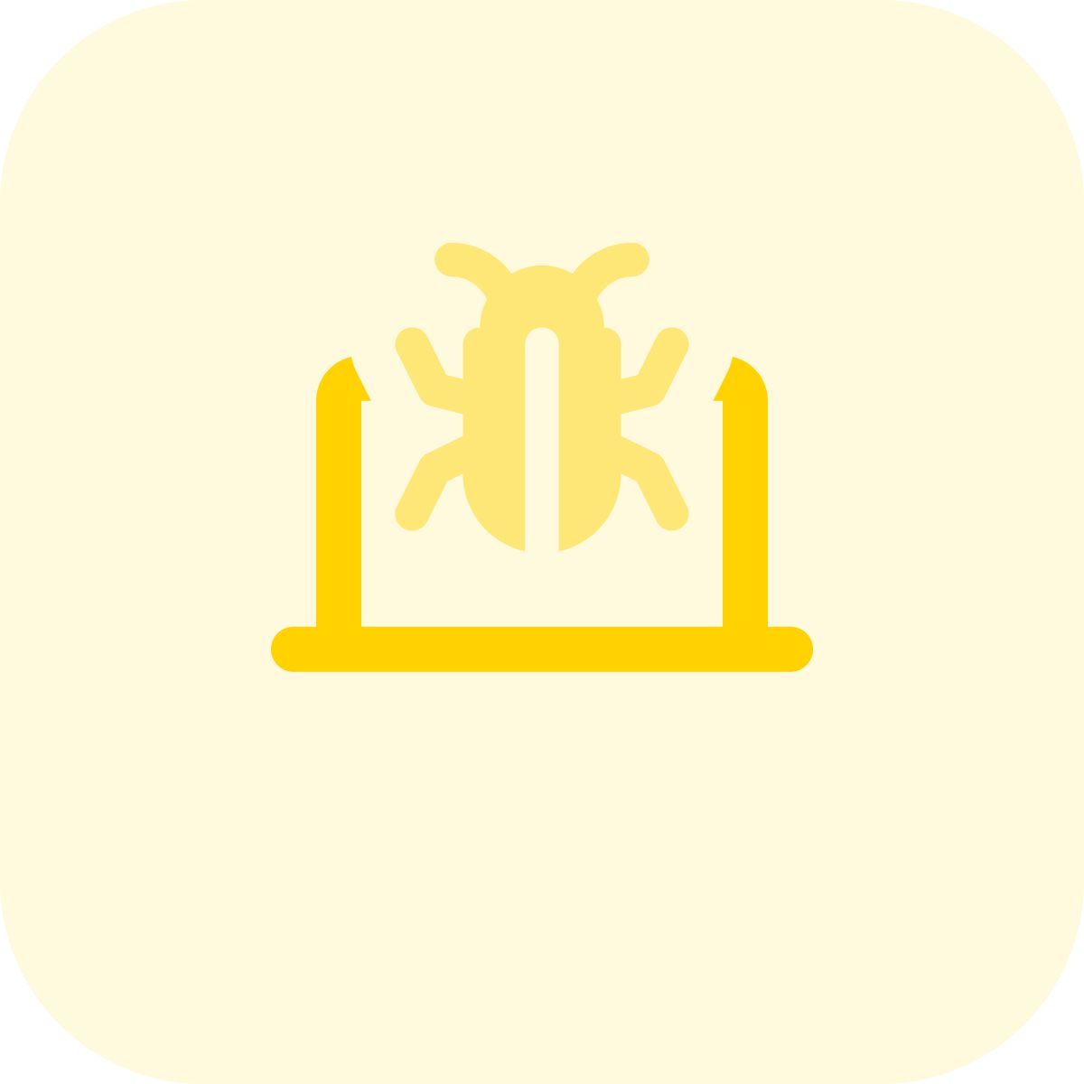 laptop bug icon