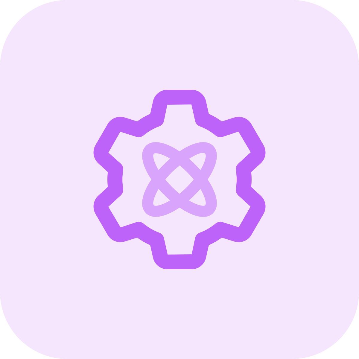 ingranaggio con atom icon