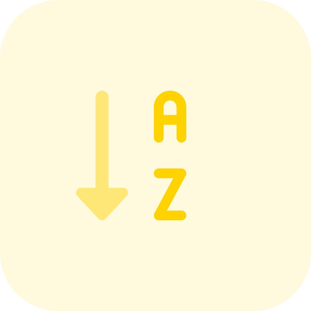 알파벳 순서 icon