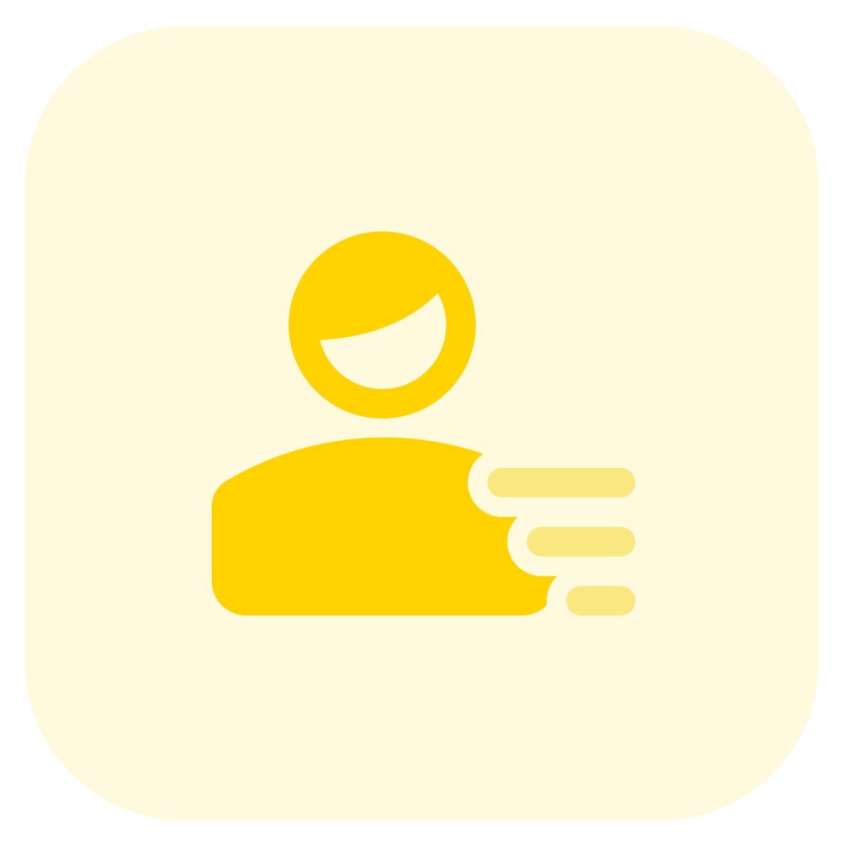 right aligned user list icon