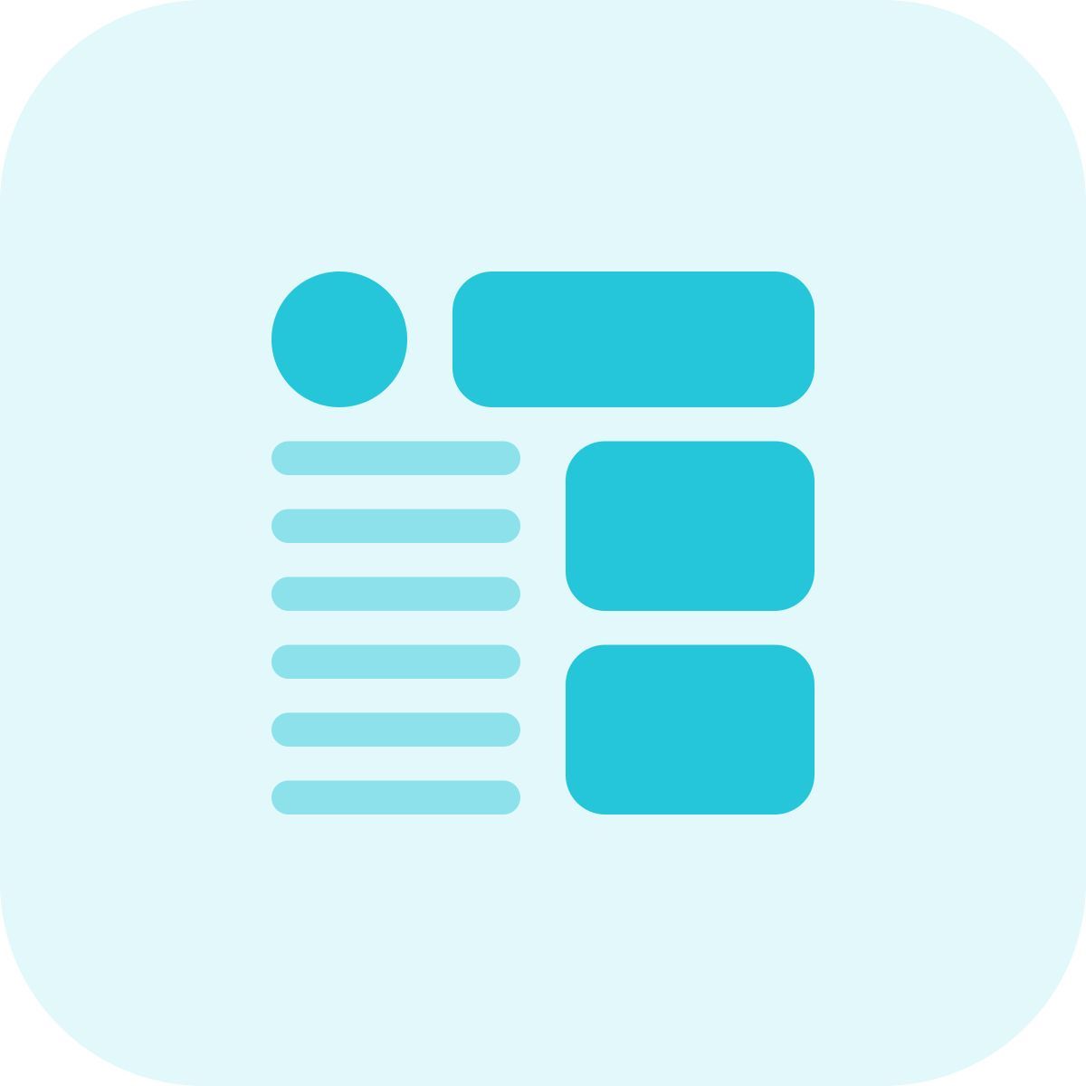 modèle d'article icon