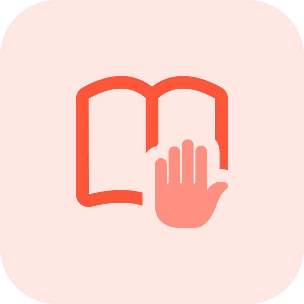 book warning icon