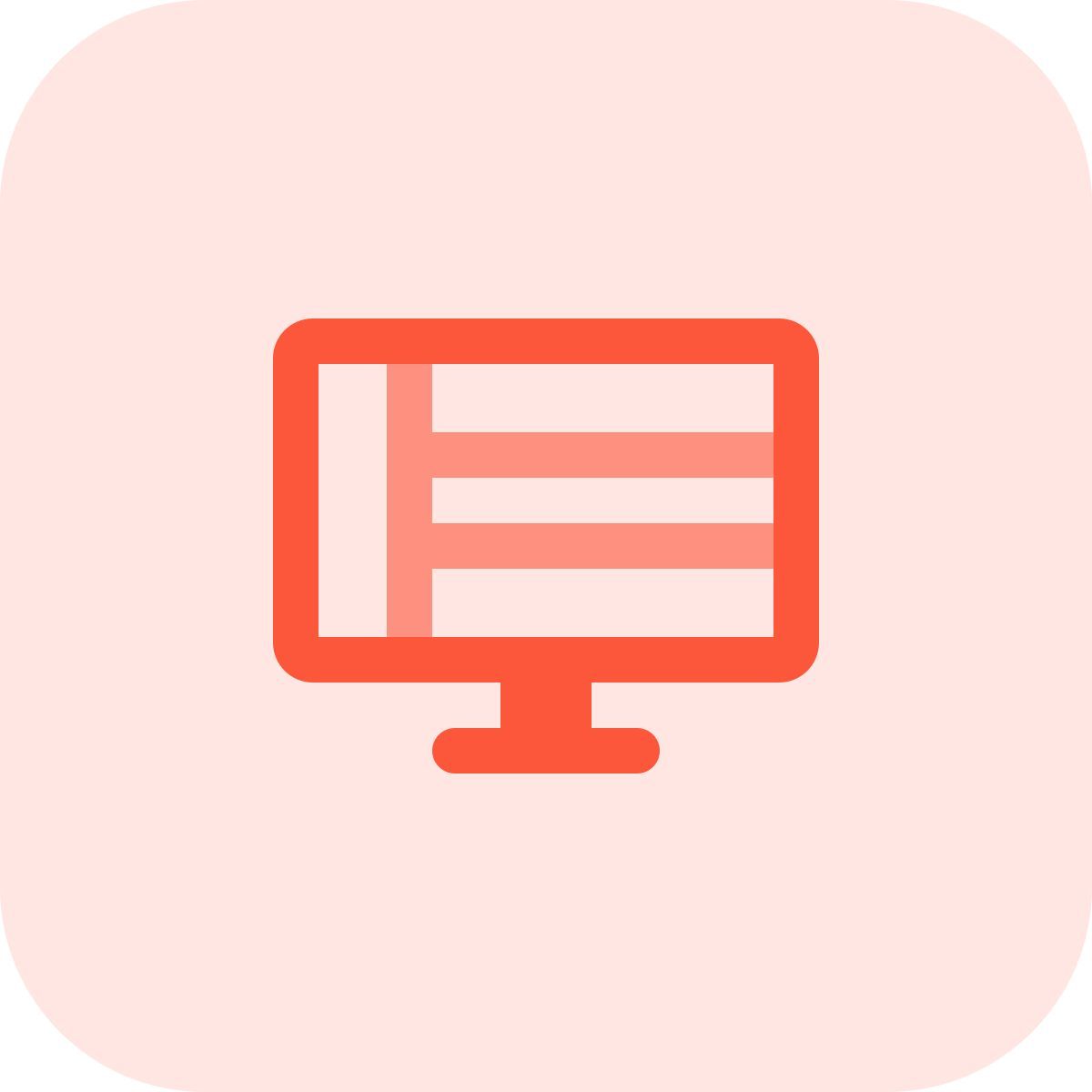 Layout da área de trabalho icon