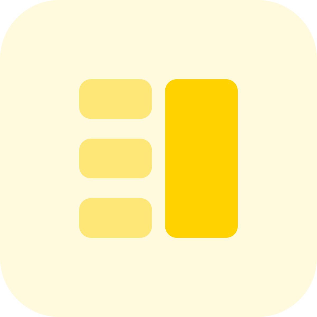 contenuto con colonna icon