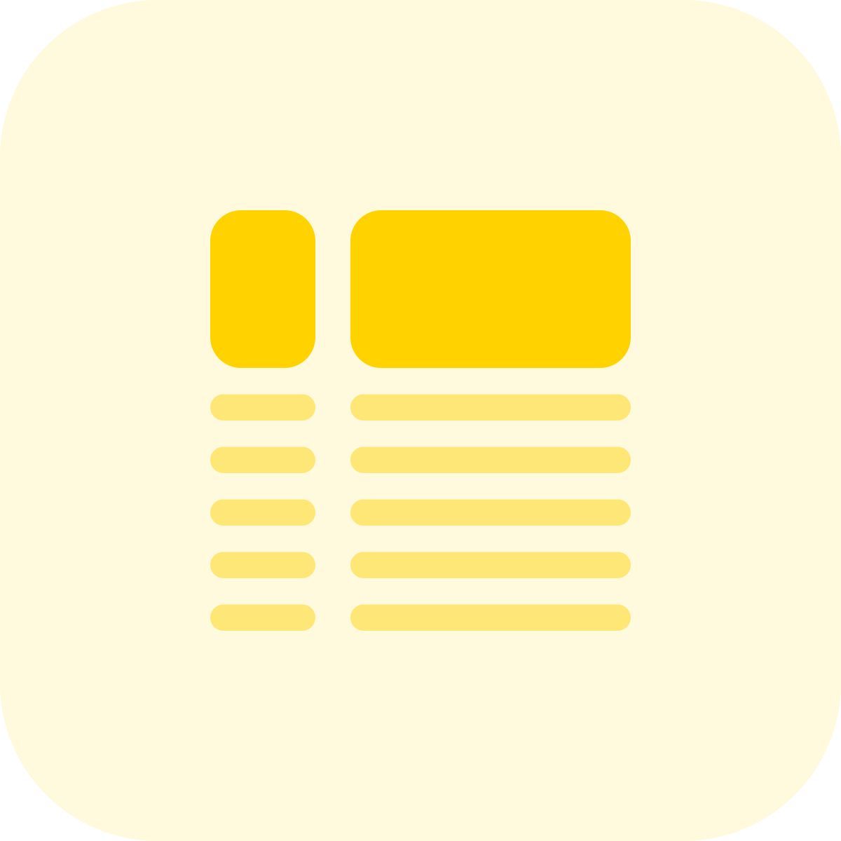 format de l'article icon