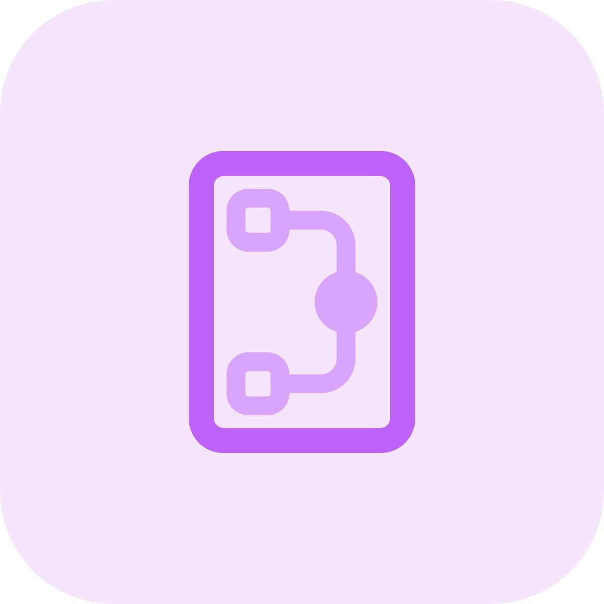 página de fluxograma icon