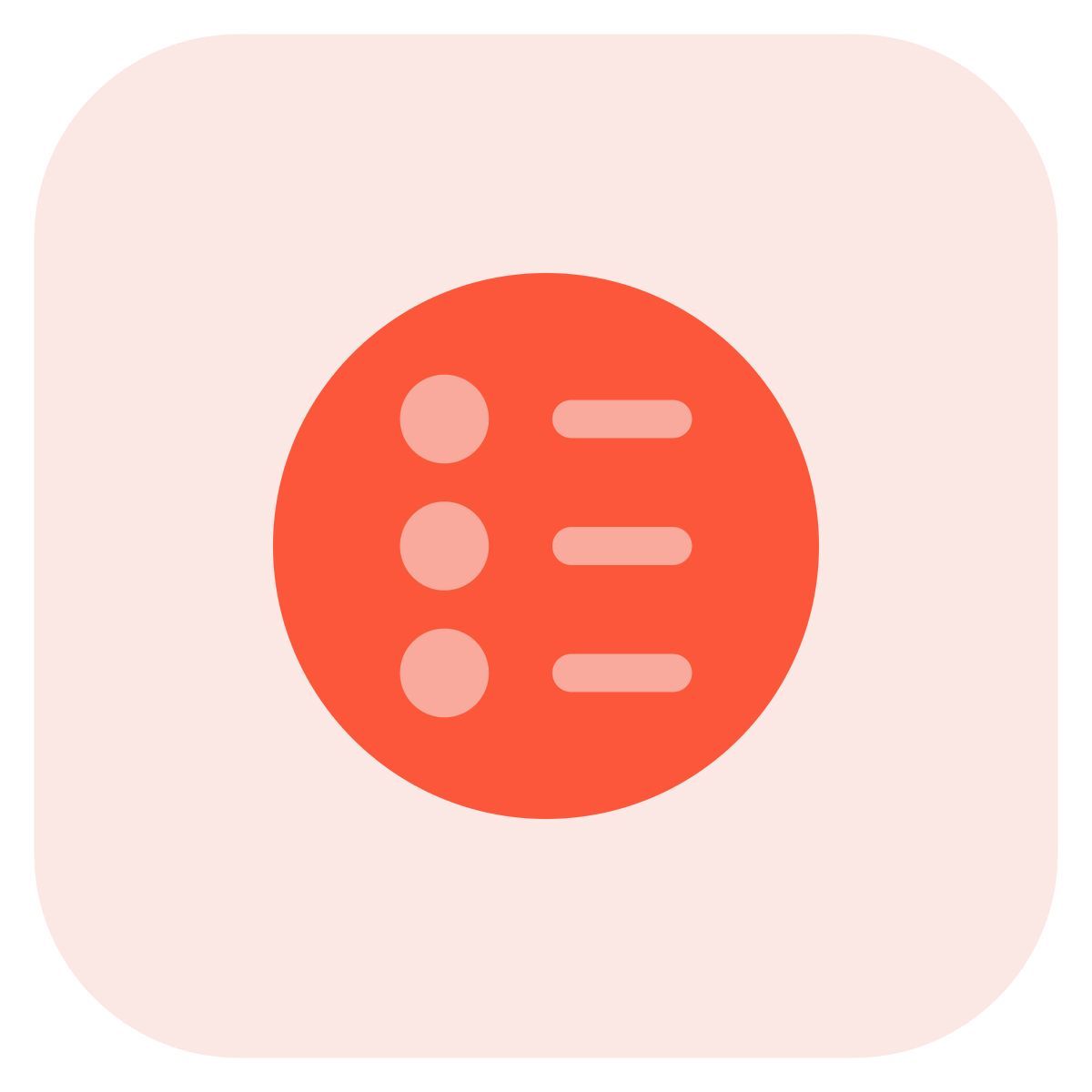 lista con viñetas icon