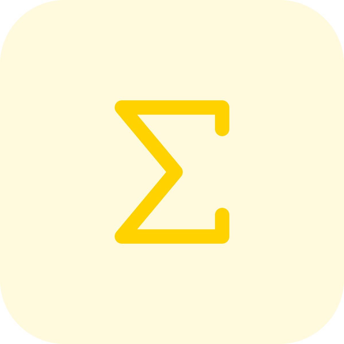 symbol sigma, a greek alphabet used as sum of series icon