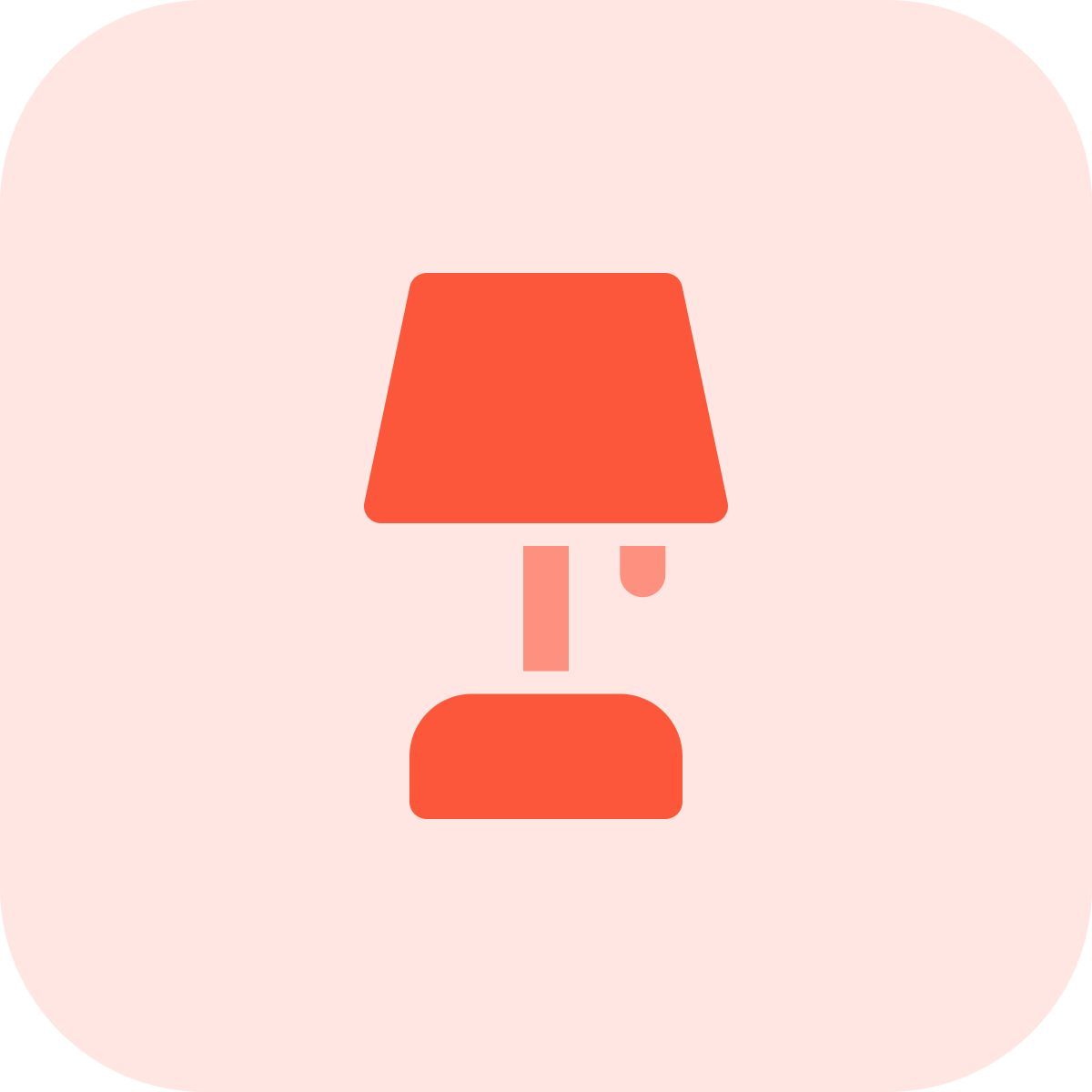 bedside lamp icon