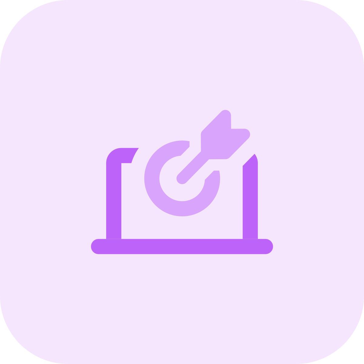 laptop im visier icon