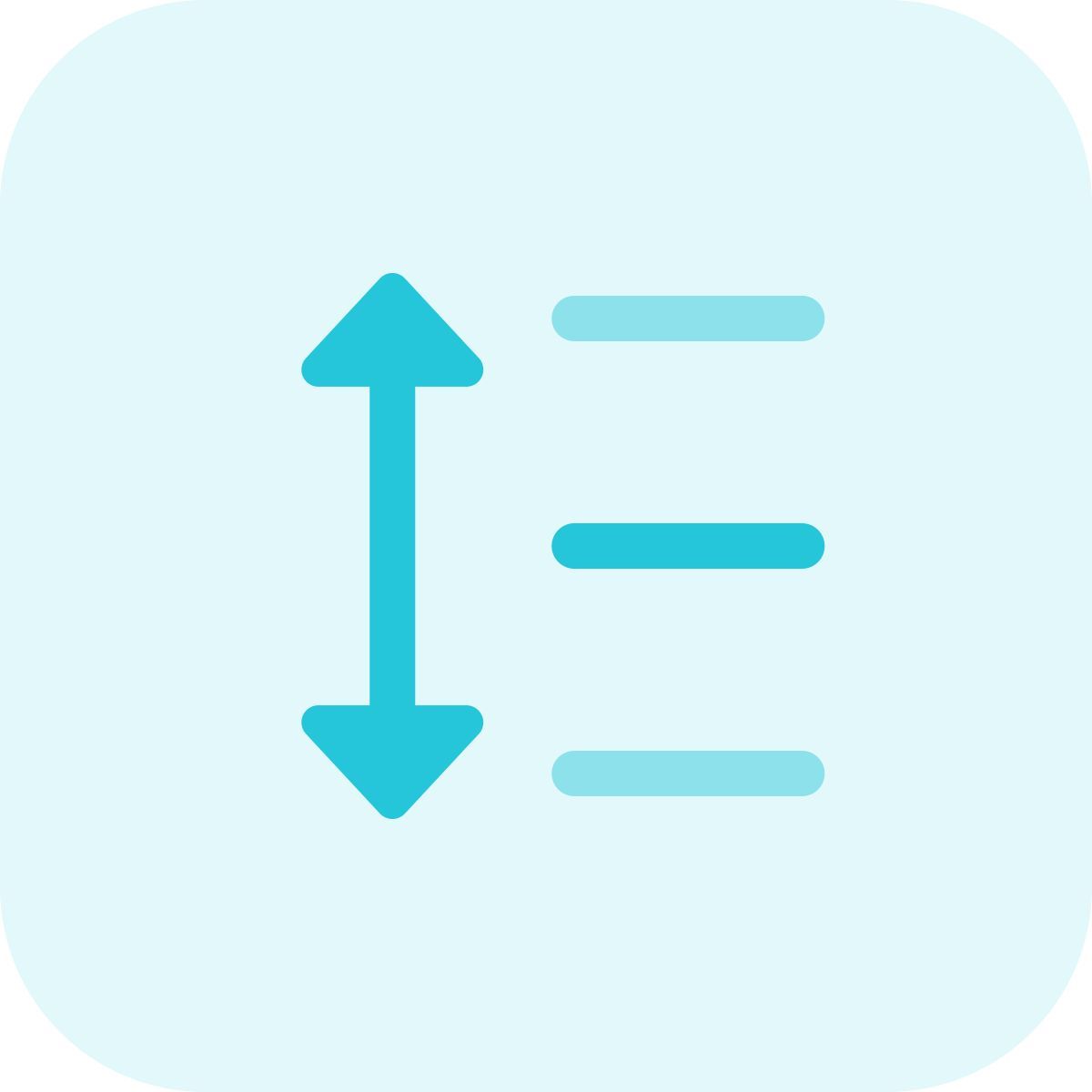 text line spacing gap document format alignment tool icon