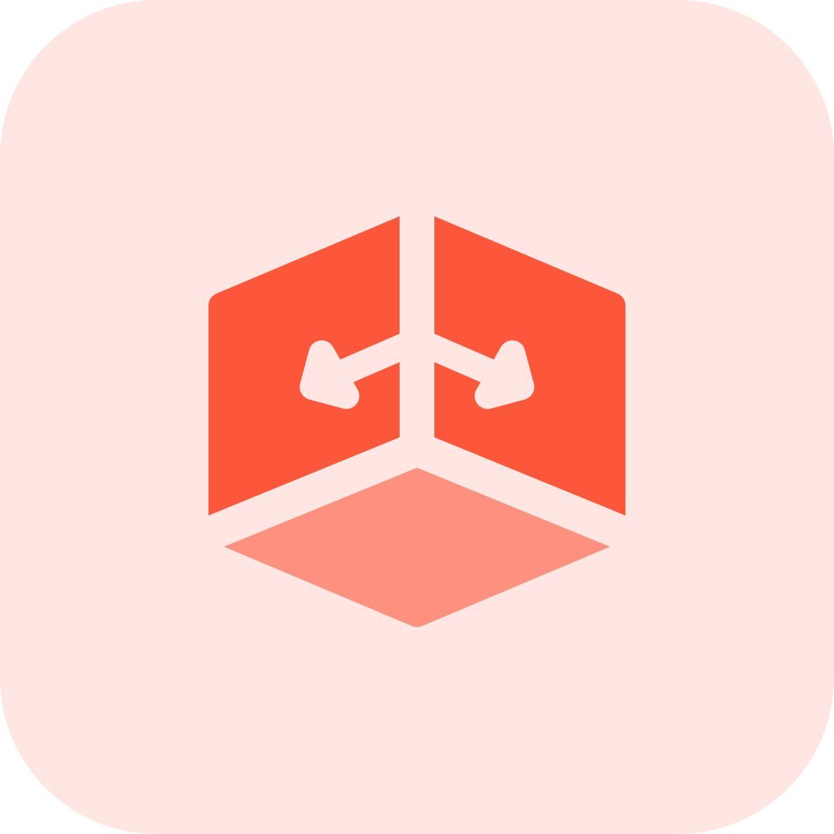 Struttura esterna 3D icon