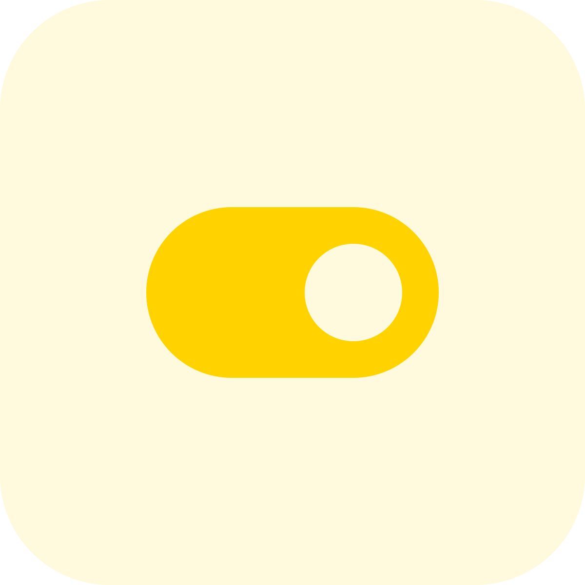 toggle on icon