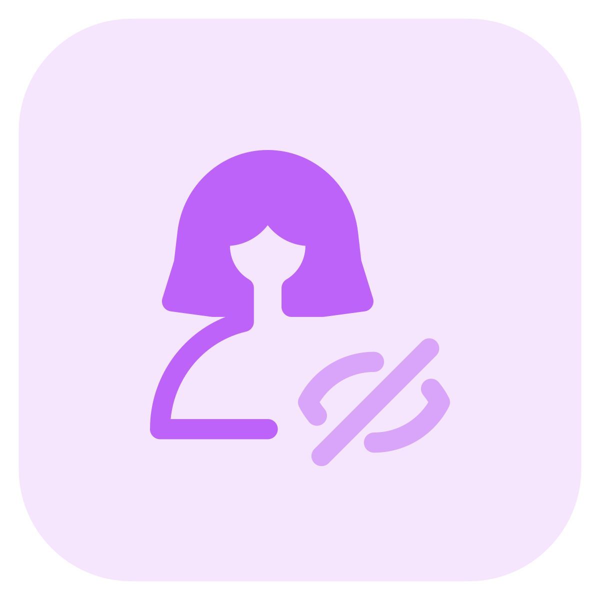 turning off privacy of female user online on social media icon