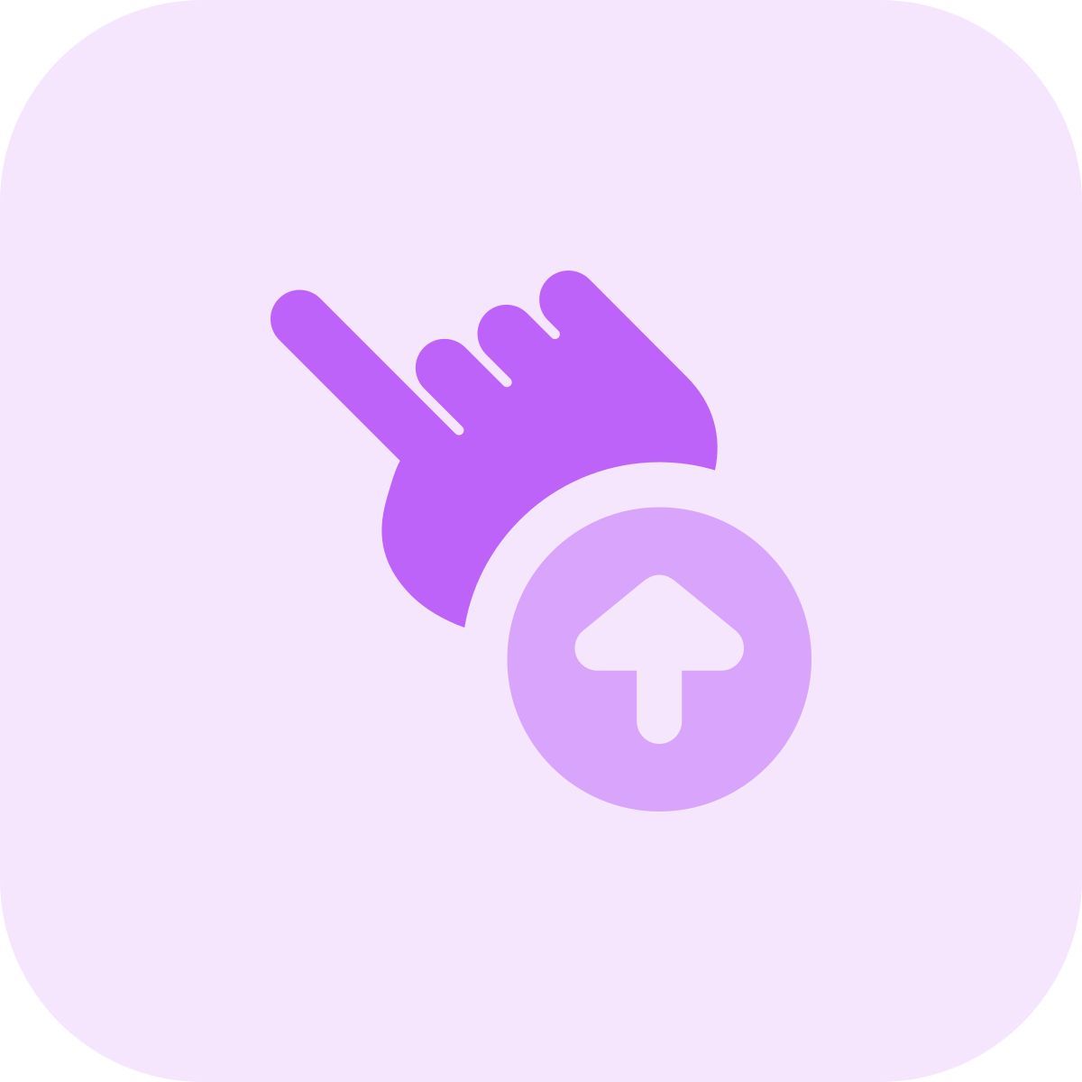 zum hochladen tippen icon