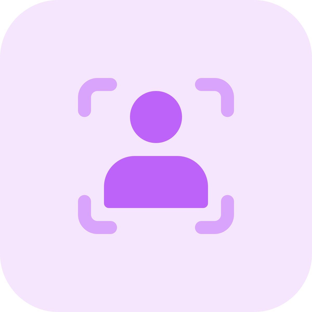 user scanning icon