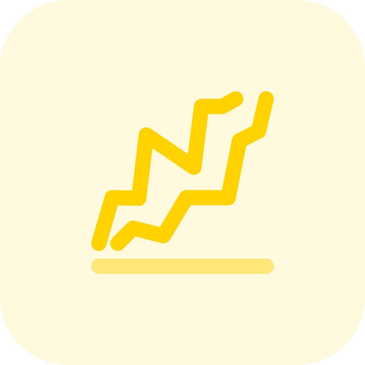 gráfico de líneas variables icon