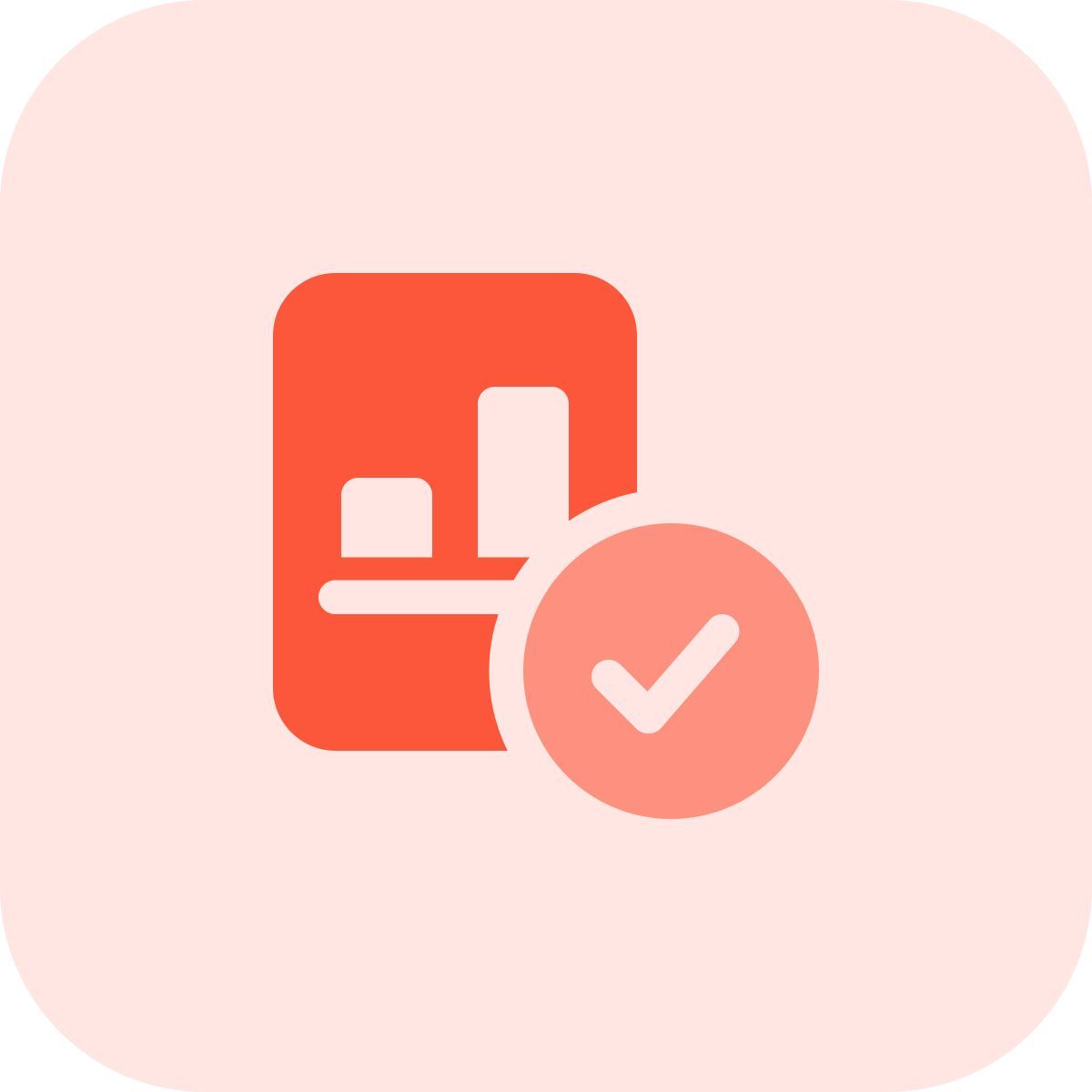 graphique vérifié icon