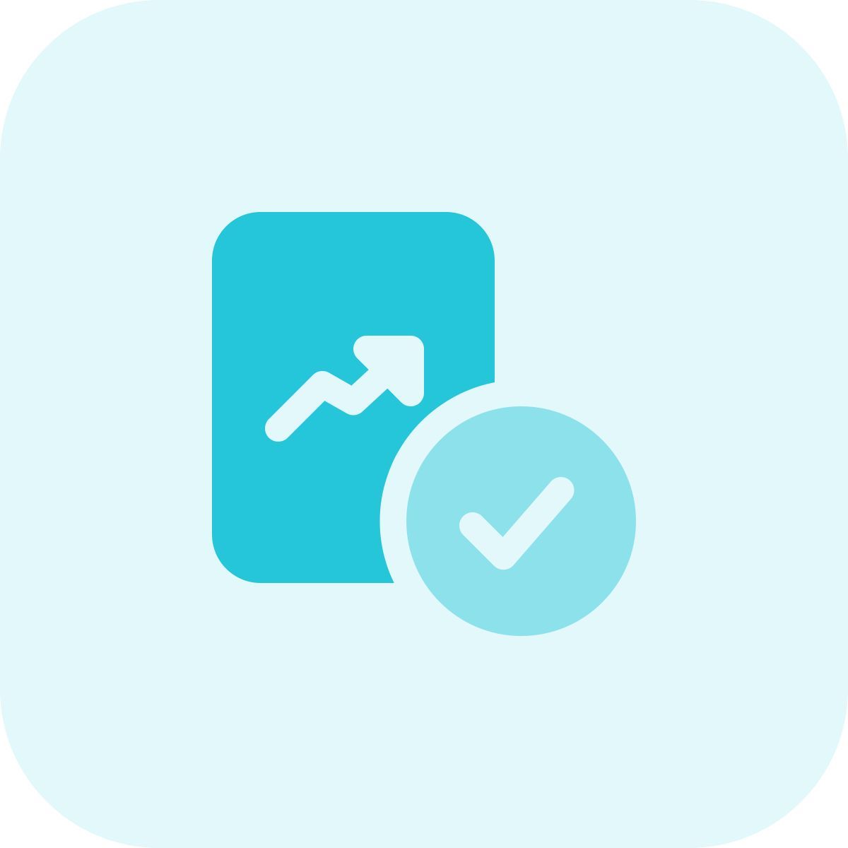 genehmigtes diagramm icon