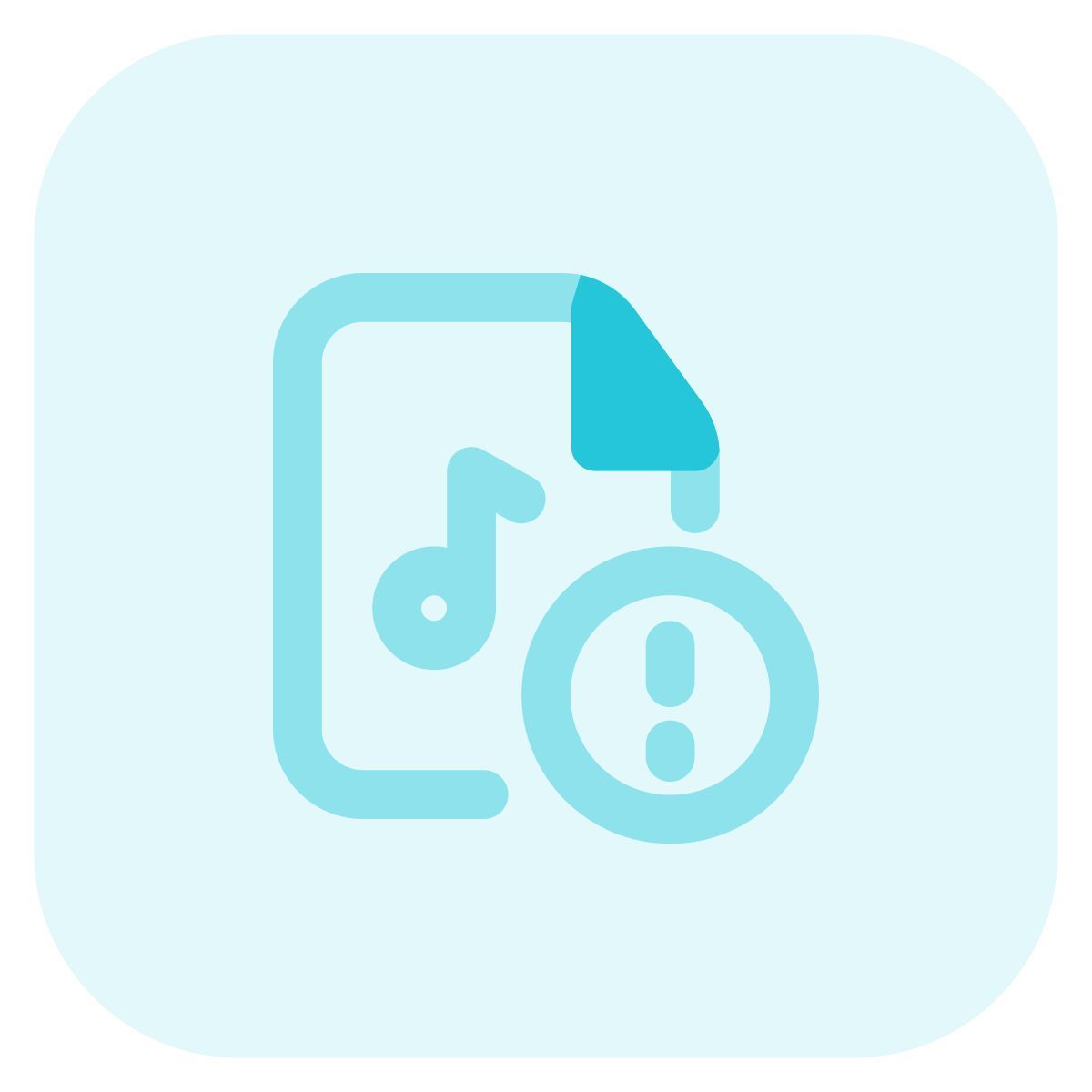 alerta de arquivo de música icon