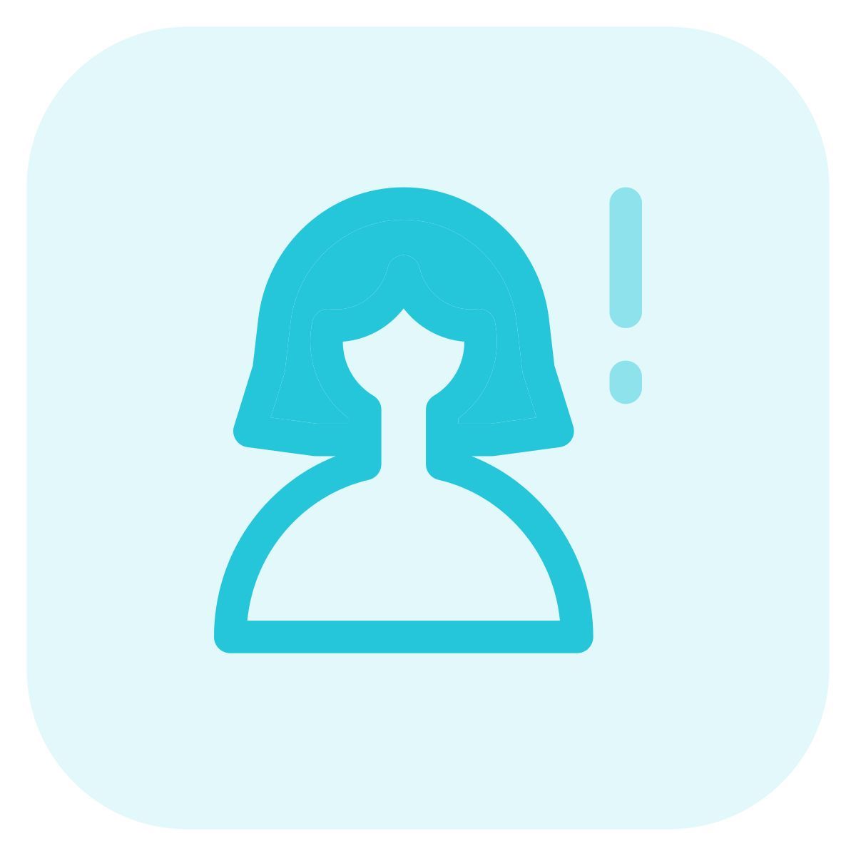 warning with exclamation sign layout for company website icon