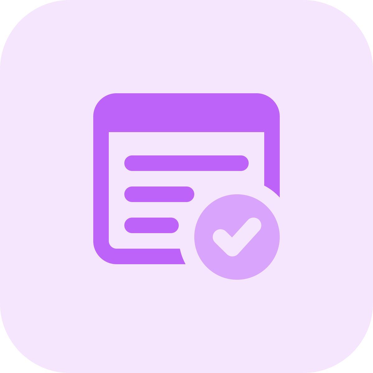 web checklist icon