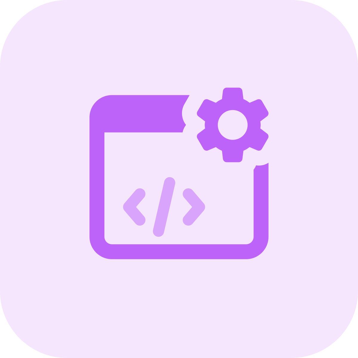 code settings web icon