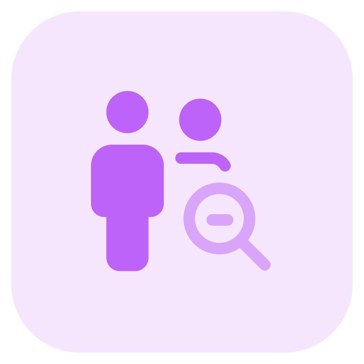 users zoom out icon