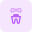 external capping-of-a-tooth-or-dental-crown-isolated-on-a-white-background-dentistry-tritone-tal-revivo icon