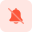 external disable-sound-on-portable-devices-with-bell-logotype-strikethrough-obliquely-date-tritone-tal-revivo icon