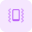 Mobile phone vibration and call notification layout icon