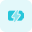 external phone-charging-indication-logotype-with-bolt-logotype-battery-tritone-tal-revivo icon