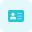external photo-identification-card-and-badge-for-employee-pass-login-tritone-tal-revivo icon
