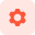 external setting-cog-wheel-tooth-gear-shape-isolated-on-white-background-setting-tritone-tal-revivo icon