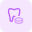 Tooth inflammation medication pill isolated on a white background icon