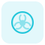 external biohazard-warning-danger-logotype-isolated-on-a-white-background-hospital-tritone-tal-revivo icon