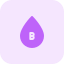 external blood-group-type-b-representation-isolated-on-white-background-blood-tritone-tal-revivo icon