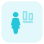 external button-alignment-of-a-word-document-for-an-businesswoman-to-adjust-fullsinglewoman-tritone-tal-revivo icon