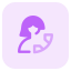 external calling-a-contact-for-services-and-other-works-closeupwoman-tritone-tal-revivo icon