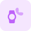 external calling-feature-on-smartwatch-with-handphone-logotype-smartwatch-tritone-tal-revivo icon