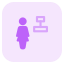 external center-alignment-of-a-word-document-for-an-businesswoman-to-adjust-fullsinglewoman-tritone-tal-revivo icon
