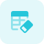 external delete-workbook-sheet-formulae-with-isolated-eraser-table-tritone-tal-revivo icon