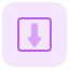external downward-direction-for-a-places-found-in-backward-location-outdoor-tritone-tal-revivo icon