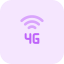 external fourth-generation-network-and-internet-connectivity-logotype-mobile-tritone-tal-revivo icon