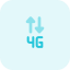 external fourth-generation-phone-and-internet-connectivity-logotype-mobile-tritone-tal-revivo icon