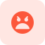 external furious-angry-face-emoticon-with-scowl-on-face-smiley-tritone-tal-revivo icon
